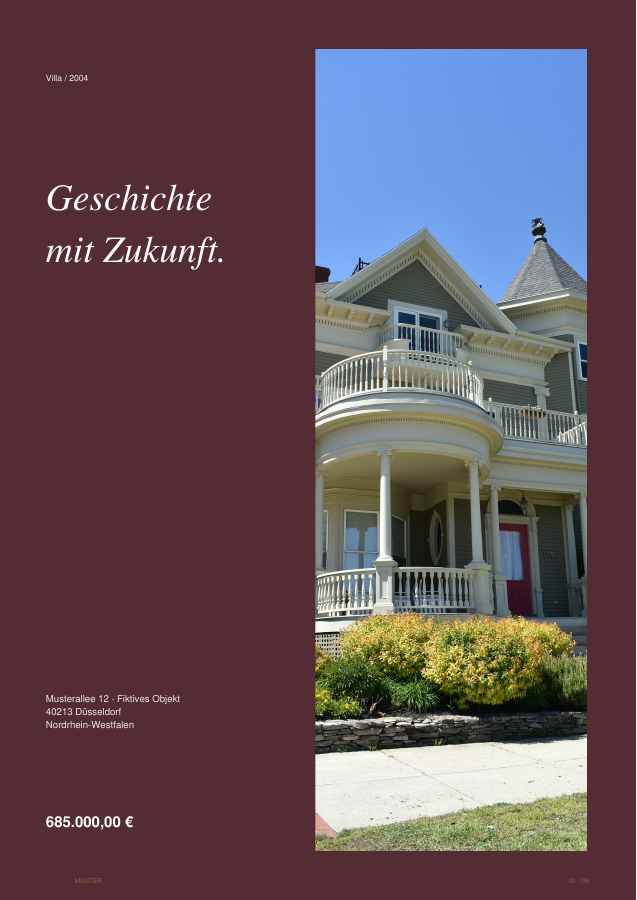 Gerenderte Titelseite: Heritage