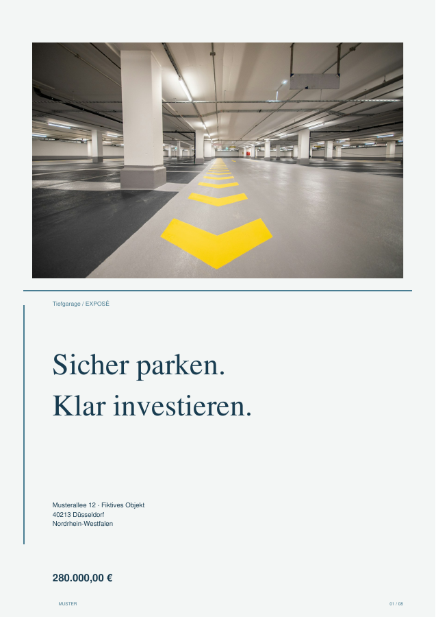 Gerenderte Titelseite: Parkraum
